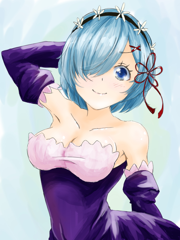 rem (re:zero kara hajimeru isekai seikatsu) drawn by kobo_(cobo_0609)
