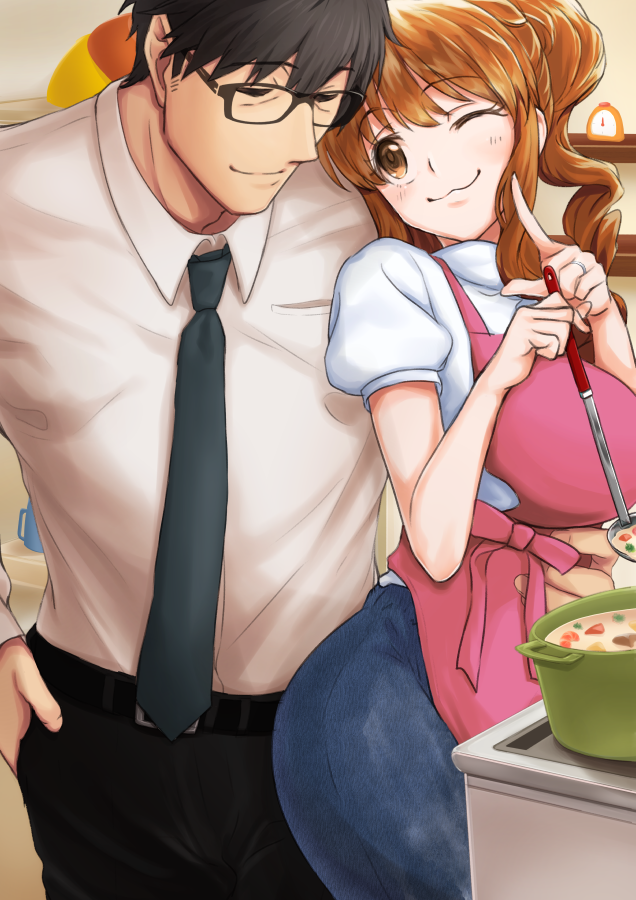 producer and moroboshi kirari (idolmaster and 1 more) drawn by morino_shoutarou