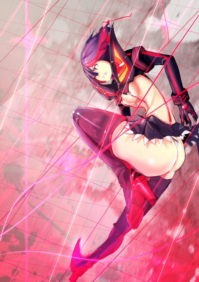 matoi ryuuko and senketsu (kill la kill) drawn by kinobori