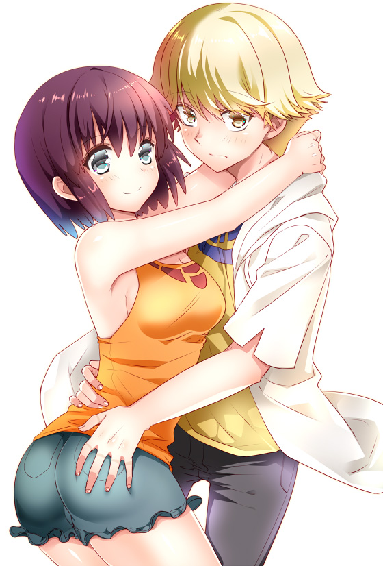 nishio rina and kaburagi sui (soukyuu no fafner) drawn by ootani_mikoto