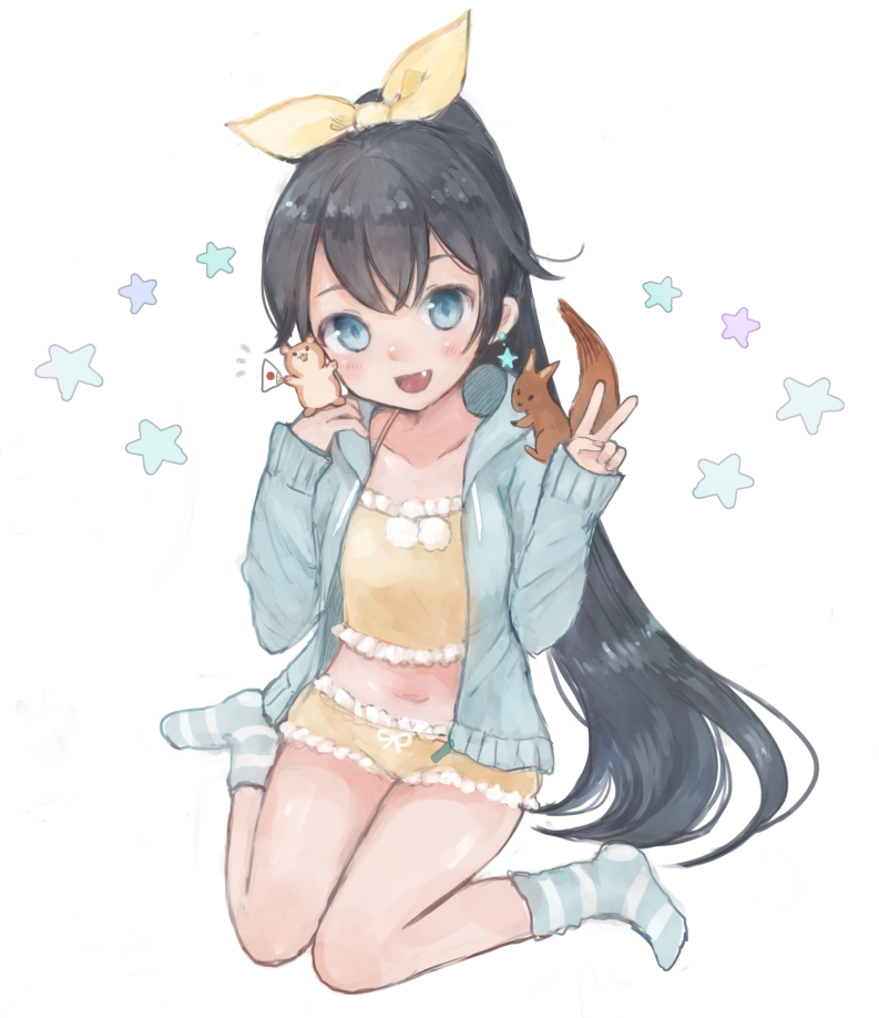 ganaha hibiki and hamuzou (idolmaster) drawn by goron_(goron)