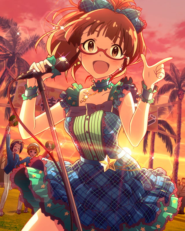 miura azusa, akizuki ritsuko, and fukuda noriko (idolmaster and 1 more)