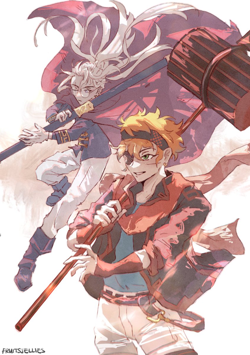 lavi and past lavi (d.gray-man) drawn by fruitsjellies