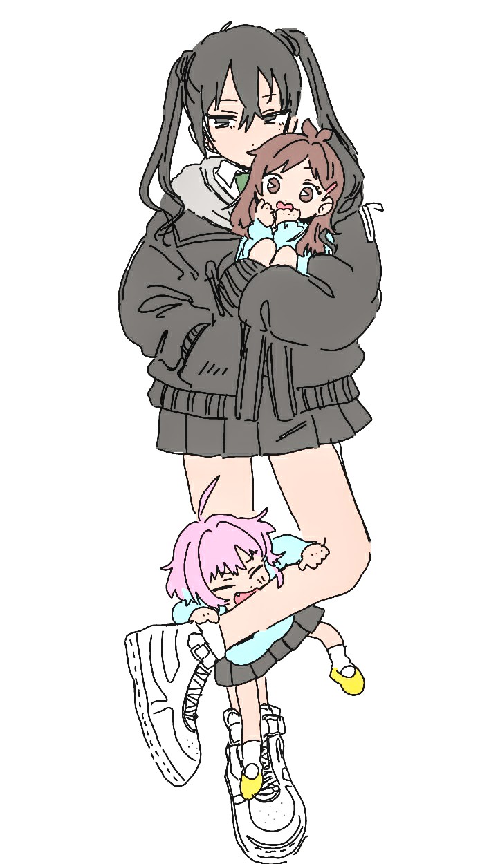 yumemi riamu, sunazuka akira, and tsujino akari (idolmaster and 1 more) drawn by inichigaichi