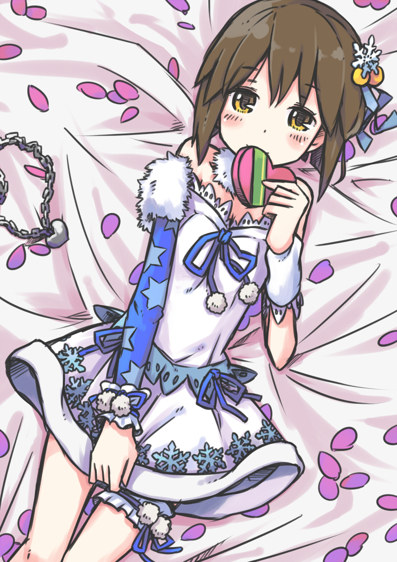 hagiwara yukiho (idolmaster and 1 more) drawn by ueshita
