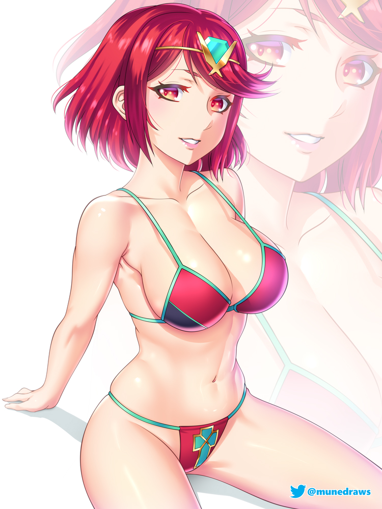 pyra (xenoblade chronicles and 1 more) drawn by etchimune