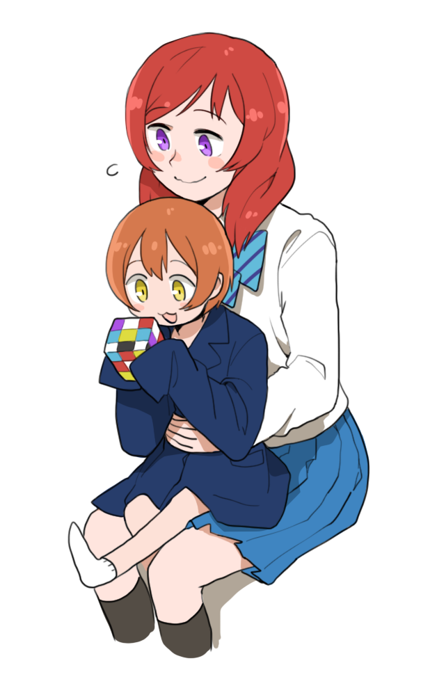 nishikino maki and hoshizora rin (love live! and 1 more) drawn by anyan_(jooho)