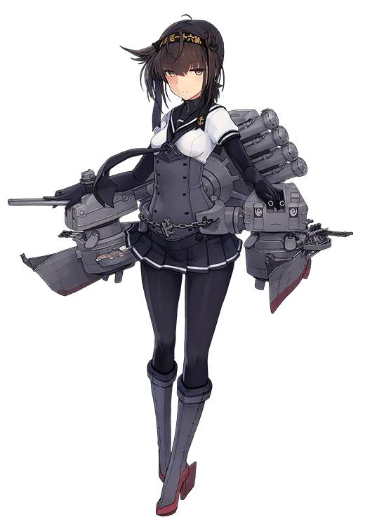 hatsuzuki and chou-10cm-hou-chan (kantai collection) drawn by shizuma_yoshinori