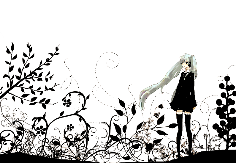hatsune miku (vocaloid and 1 more) drawn by iko_(i-my-16)