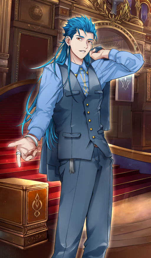 cu chulainn (fate and 1 more) drawn by azuazuazu19