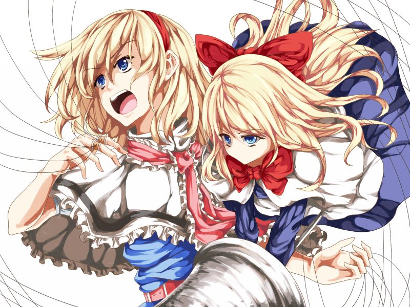 alice margatroid and shanghai doll (touhou) drawn by atami