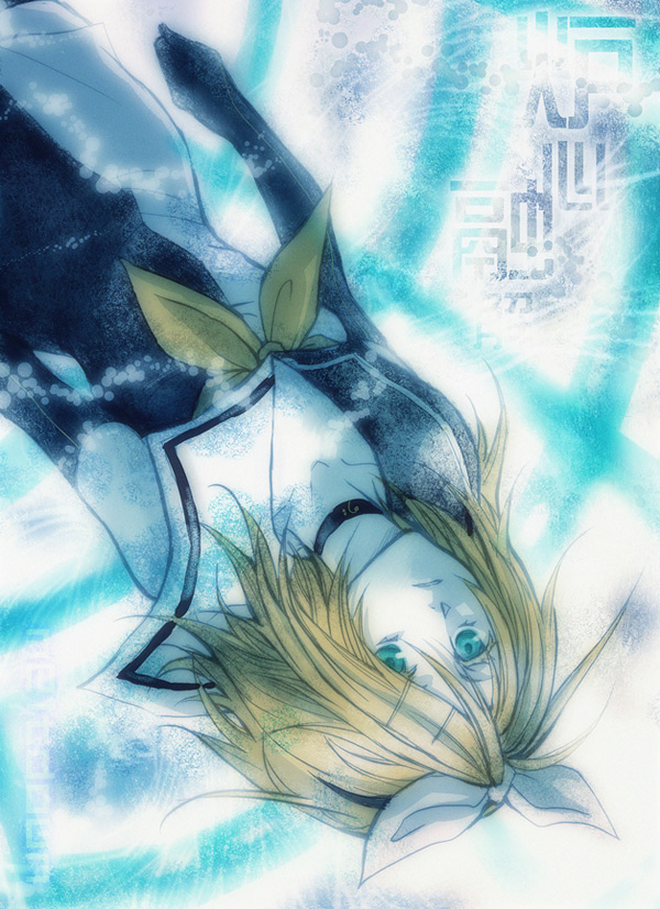 kagamine rin (vocaloid and 1 more) drawn by norihe