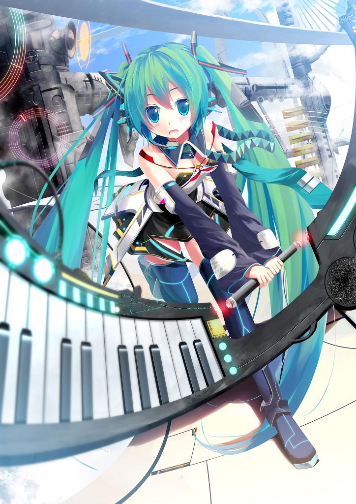 hatsune miku (vocaloid and 2 more) drawn by kouji_(astral_reverie)