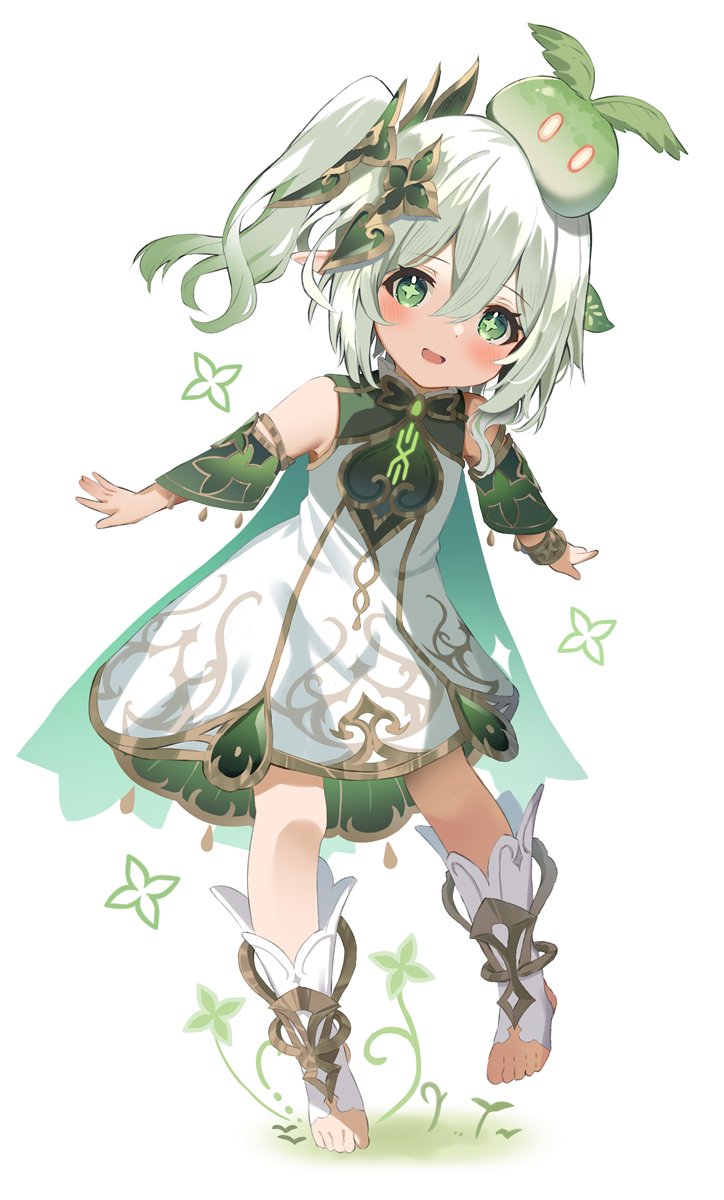 nahida and slime (genshin impact) drawn by mizuki_ryuu