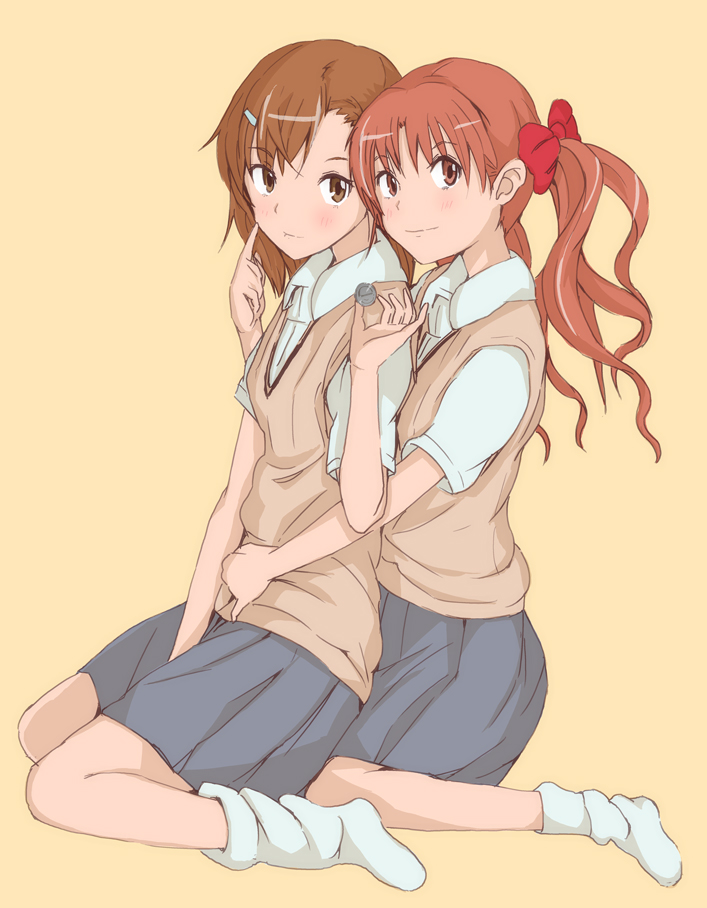 misaka mikoto and shirai kuroko (toaru majutsu no index and 1 more) drawn by af1090