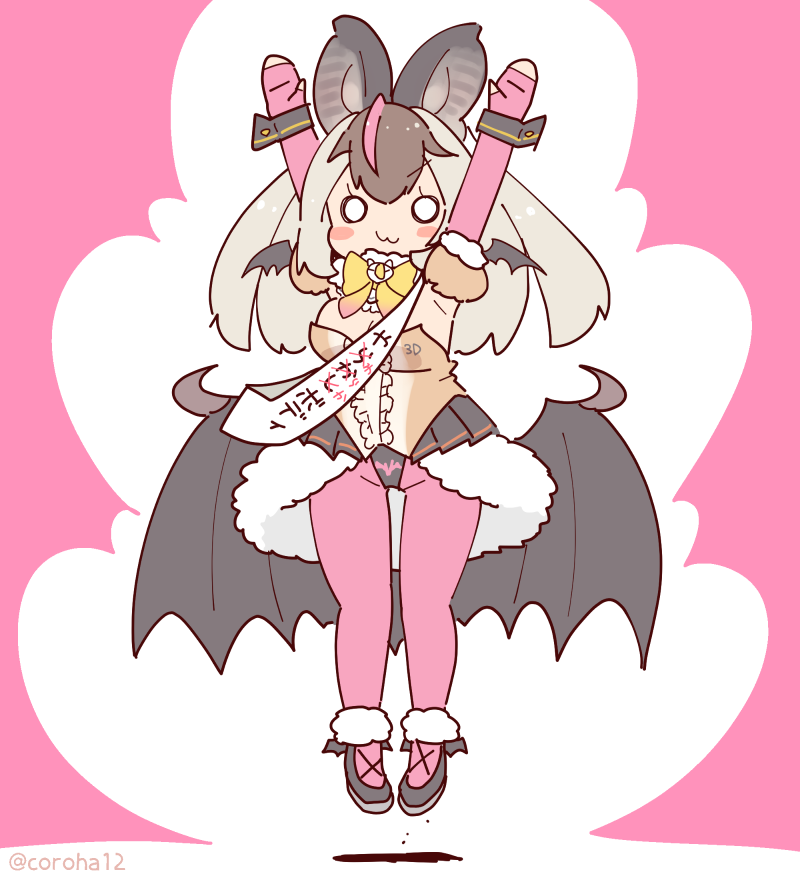 brown long-eared bat (kemono friends and 1 more) drawn by coroha
