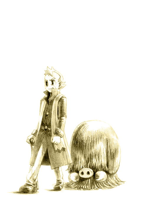 piloswine and pryce (pokemon and 1 more) drawn by chiba_(tibaacss)
