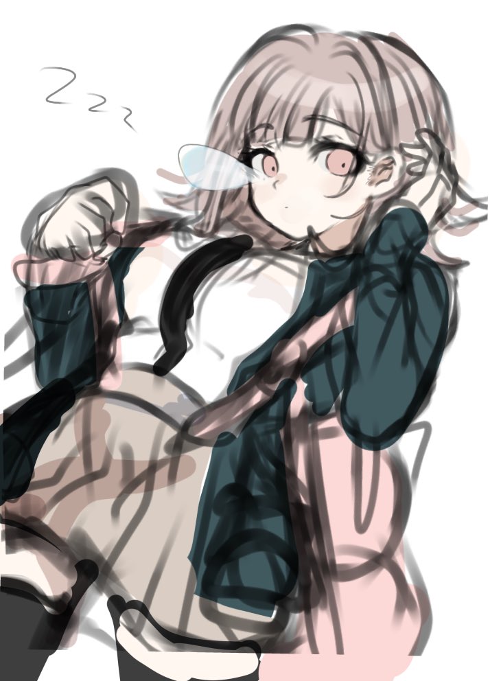 nanami chiaki (danganronpa and 1 more) drawn by ikemen'na_ore-shi
