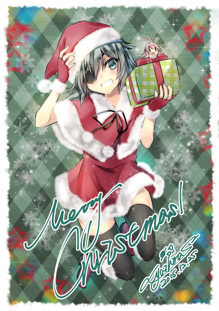 kiso, fairy, and type 0 observation seaplane fairy (kantai collection) drawn by yuihira_asu