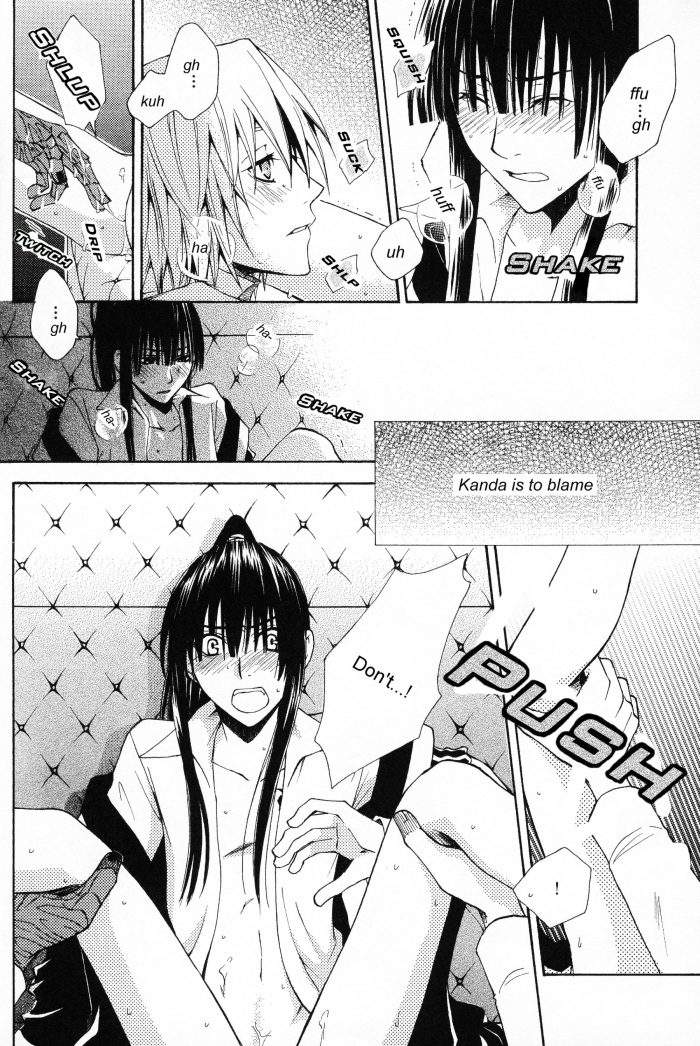 allen walker and kanda yuu (d.gray-man) drawn by miauchi_subaru and takedo_peko