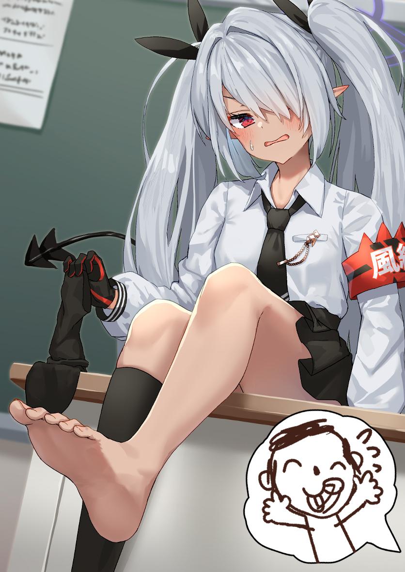 sensei, doodle sensei, and iori (blue archive) drawn by pensuke