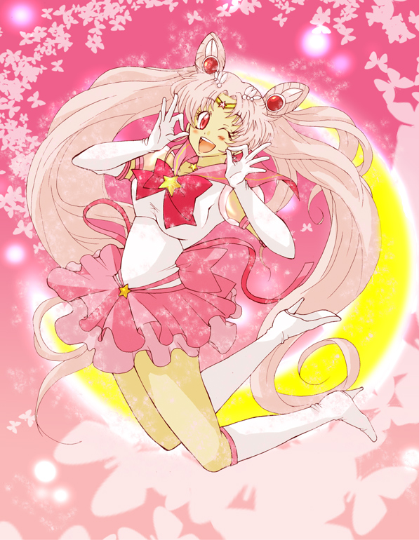 chibi usa, sailor chibi moon, and super sailor chibi moon (bishoujo senshi sailor moon and 1 more) drawn by ponpakka