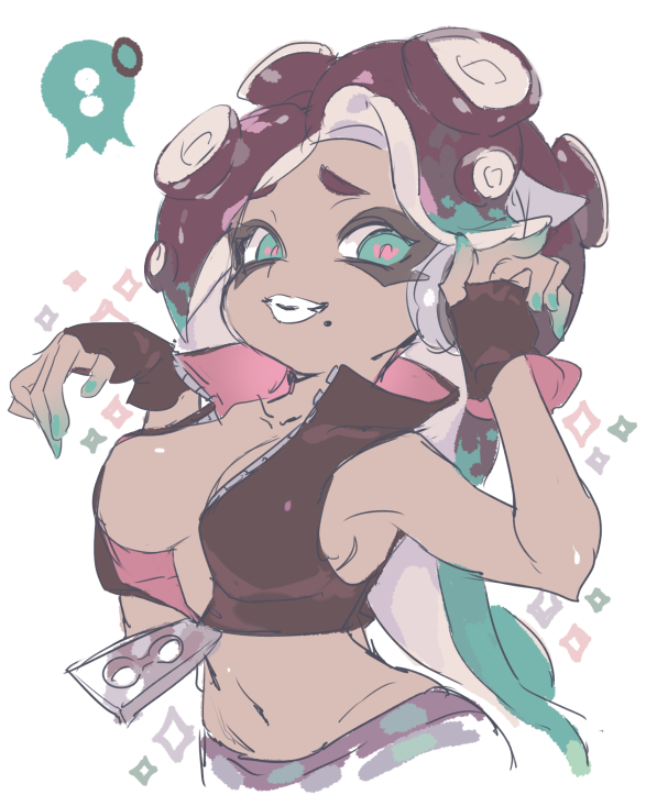 marina (splatoon and 1 more) drawn by methyl_key