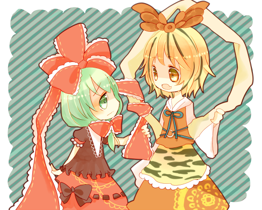 kagiyama hina and toramaru shou (touhou) drawn by mogu_(lollysweet)