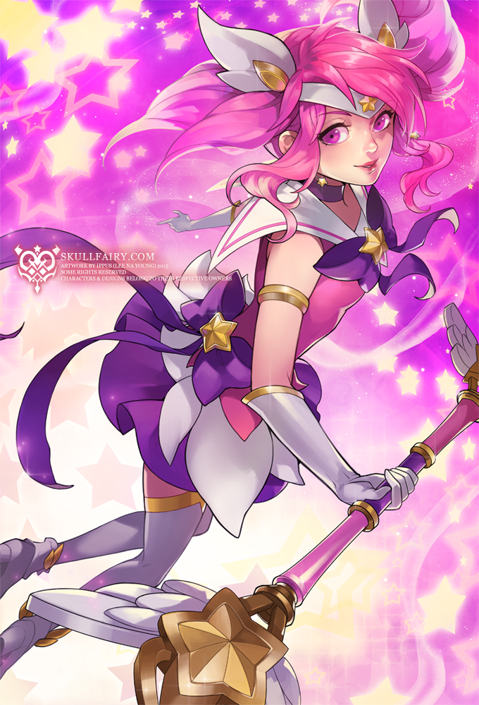 lux and star guardian lux (league of legends) drawn by ippus