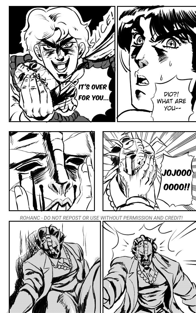 dio brando and jonathan joestar (jojo no kimyou na bouken and 1 more) drawn by mrrohansensei