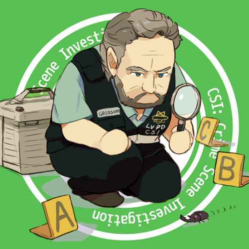 gil grissom (csi and 1 more) drawn by motohashi_mari