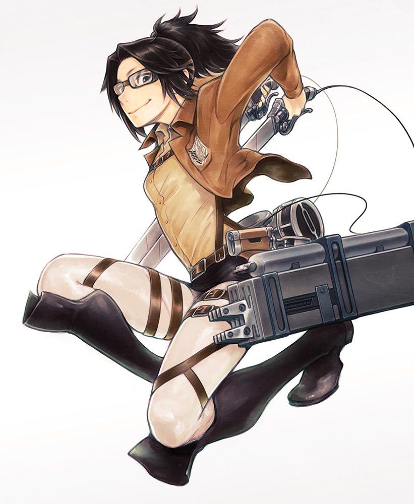 hange zoe (shingeki no kyojin) drawn by hanji_(hansi)
