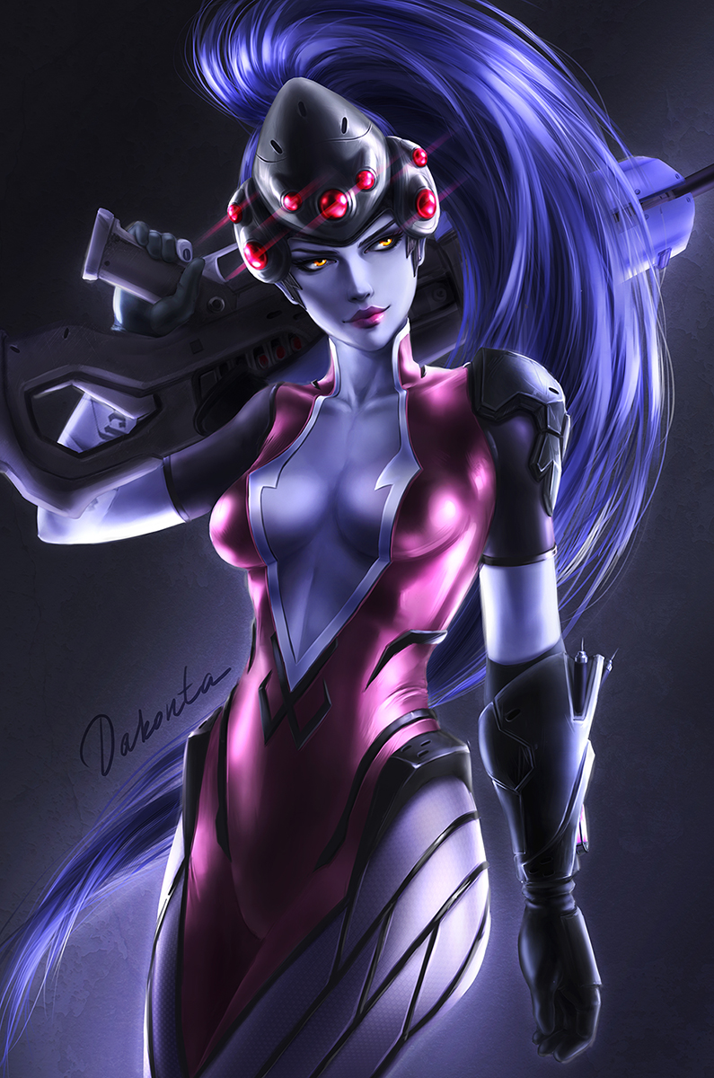 widowmaker (overwatch and 1 more) drawn by dakonta