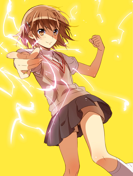 misaka mikoto (toaru majutsu no index and 1 more) drawn by murakami_yuichi