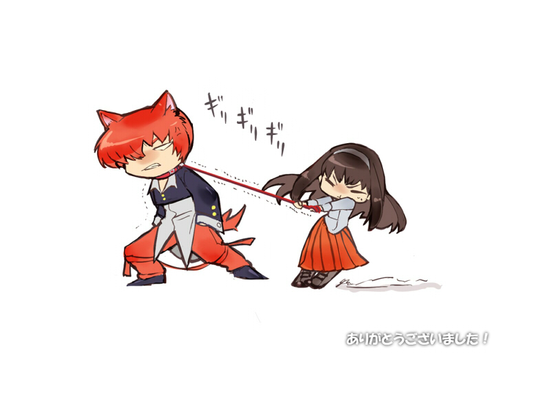 tohno akiha and yagami iori (the king of fighters and 2 more) drawn by tarakoutibiru