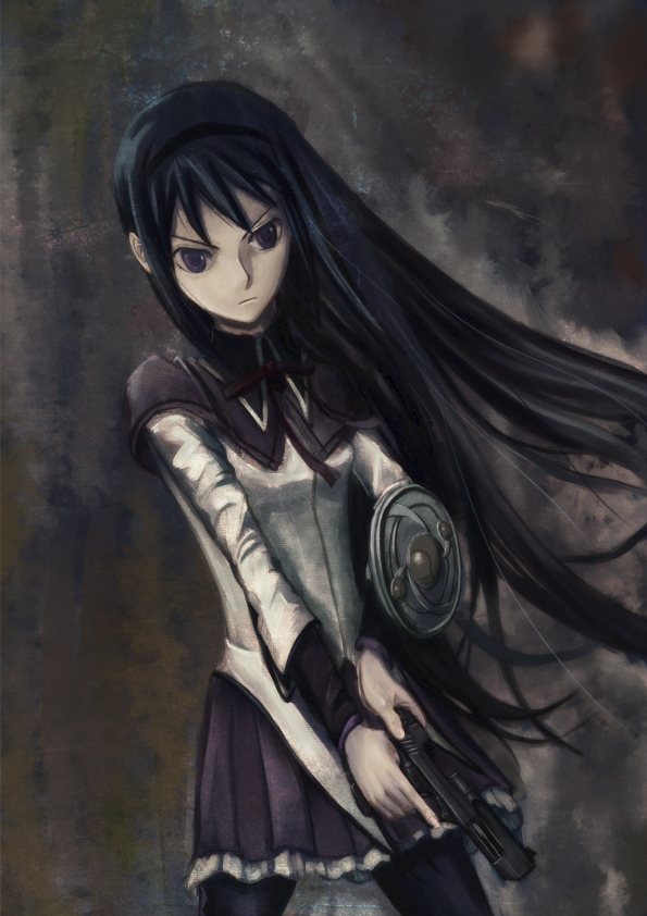 akemi homura (mahou shoujo madoka magica) drawn by deishuu