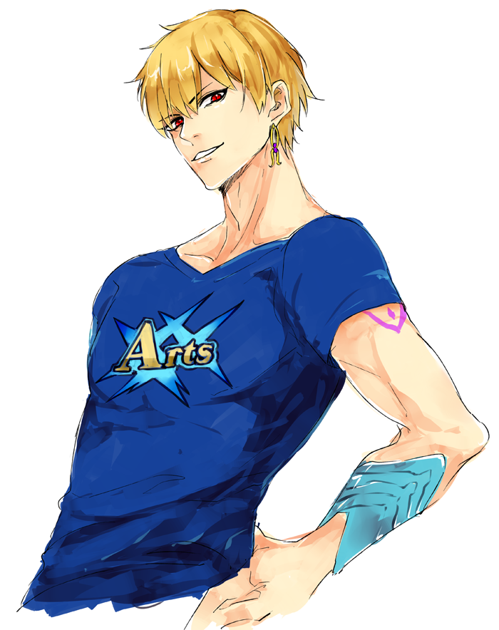 gilgamesh (fate and 1 more) drawn by pvc_parfait