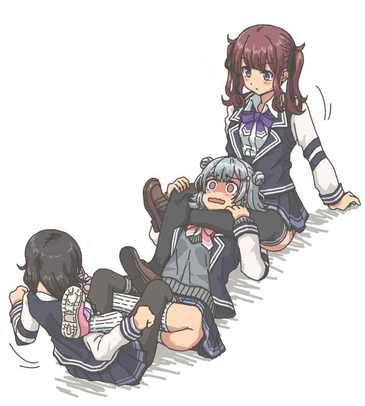 koharu rikka, natsuki karin, and hanakuma chifuyu (synthesizer v and 1 more) drawn by kasuga_(kasuga39)