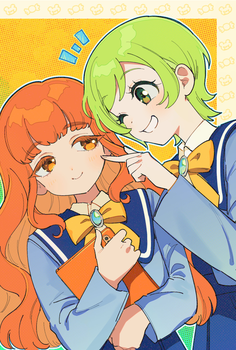 shinomiya rinrin and mitsuba airi (pretty series and 1 more) drawn by oshiri_(o4ritarou)