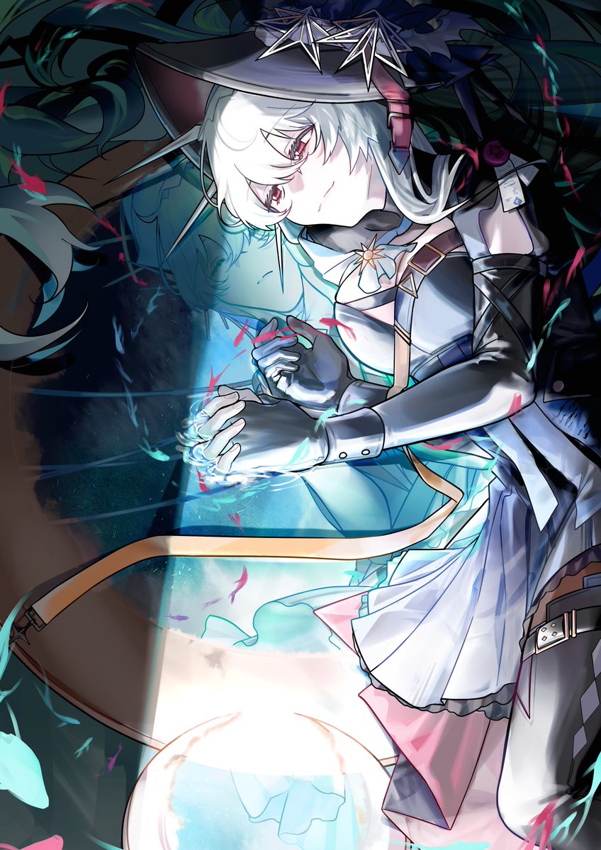 specter and specter the unchained (arknights) drawn by furiwo