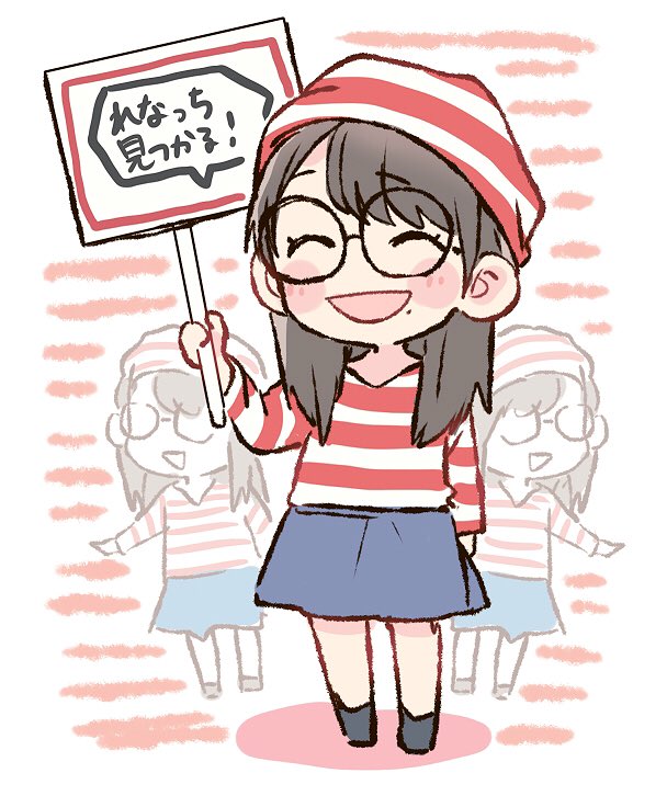 wally and katou rena (real life and 2 more) drawn by taneda_yuuta