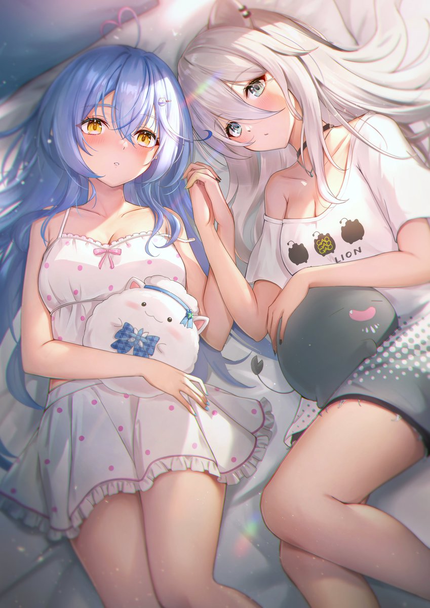 yukihana lamy, shishiro botan, ssrb, and yukimin (hololive) drawn by tokisaka_makoto