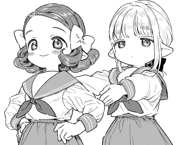 original and 1 more drawn by kari_(kakko_k)