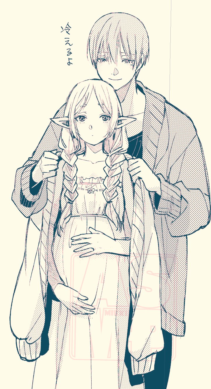 frieren and himmel (sousou no frieren) drawn by mikki_(asmp)