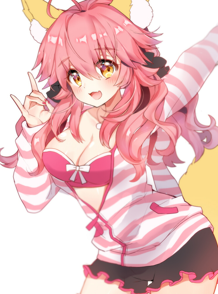 tamamo and tamamo no mae (fate and 2 more) drawn by pingo