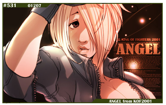 angel (the king of fighters and 1 more) drawn by falcoon