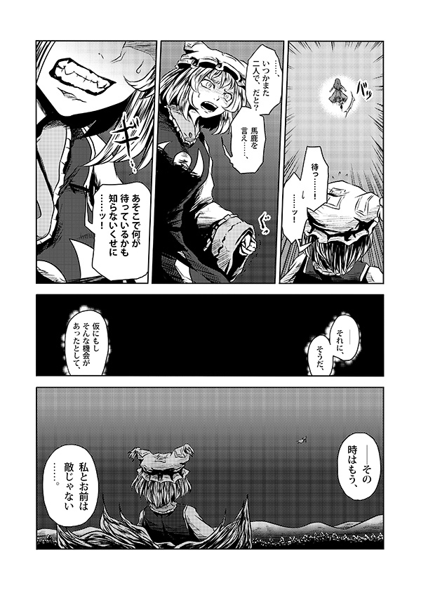 hong meiling and yakumo ran (touhou) drawn by yokochou
