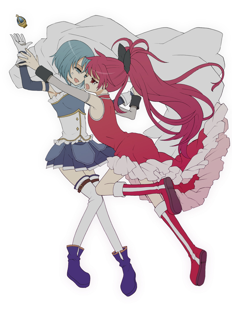 miki sayaka and sakura kyoko (mahou shoujo madoka magica) drawn by tiihatanono