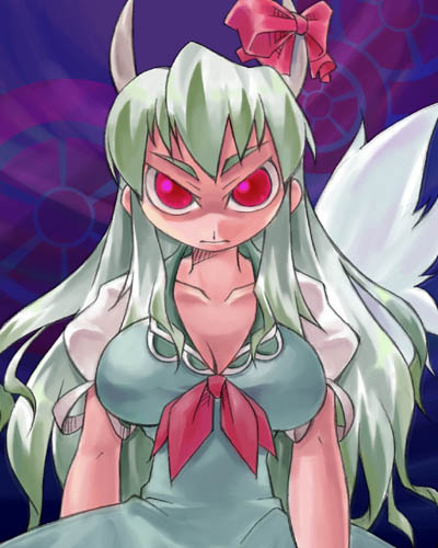 kamishirasawa keine and ex-keine (touhou) drawn by nyagakiya