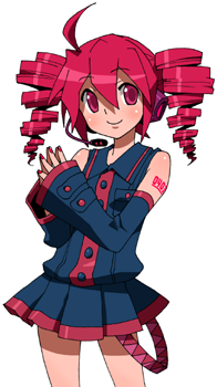 kasane teto (utau) drawn by maso_(ascii_art)